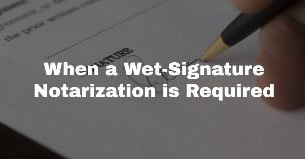 Wet Signature Meaning