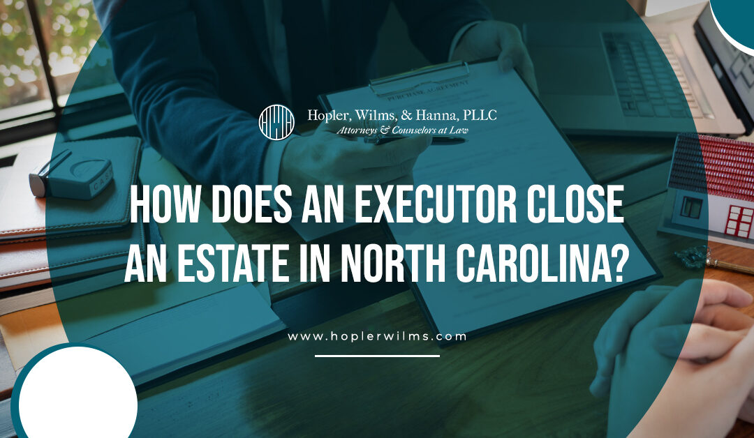 how does an executor close an estate
